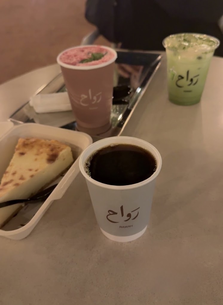 Hand-brewed V60 filter coffee in a rawah cup